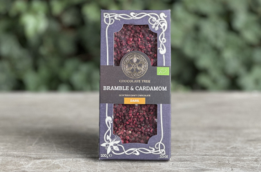 Chocolate Tree Bramble & Cardamom 100g Picture of Chocolate Tree Bramble & Cardamom 100g