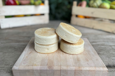 Fitzbillies English Muffins - pack of 4 (not organic) Picture of Fitzbillies English Muffins - pack of 4 (not organic)