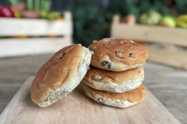 Picture of Fitzbillies Fruited Teacakes - pack of four (not organic)