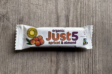 Picture of Just 5 - Organic Fairtrade Apricot & Almond 40g OUT OF STOCK £1.25 +VAT