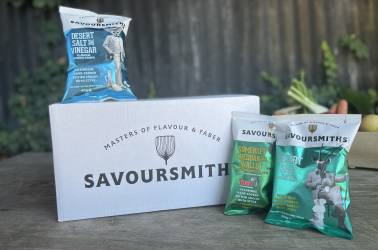 Picture of Savoursmiths crisps Desert Salt and Vinegar (not organic) Box of 24 x 40g